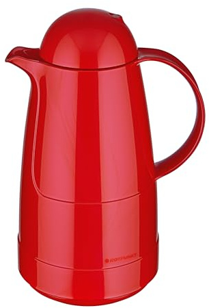 ROTPUNKT Isolierkanne 0,5L - Premium Kaffekanne Made in Germany I Hält bis zu 24 Std heiß I Warmhaltekanne für Kaffee und Tee (Christine 200, Cardinal)