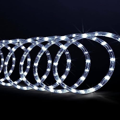 Feeric Lights et Christmas - Tube électrique extérieur 10m 180 LED Blanc Froid