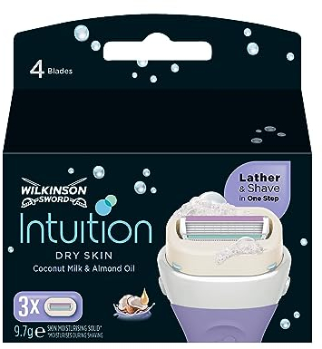 Wilkinson Sword Intuition Dry Skin Klingen, 3 Stück