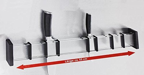Messerhalter aus Glas L 55 cm inkl. Befestigunmaterial