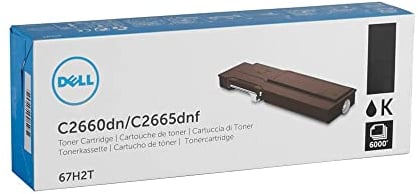 Dell 67H2T C2660DN Toner 593BBBU 6000 Seiten hoch yield, schwarz