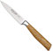 Burgvogel Solingen Spickmesser 10 cm geschmiedet Olivenholz, Oliva Line, rostfrei, deutsches Officemesser, hell, scharf, Braun Beige, 10 cm Spickmesser, 6910.926.10.0