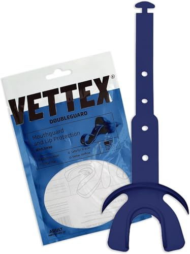 Vettex Double Mouthguard with Lip Protection, Navy Blue