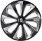Satz Sparco Radzierblenden Sicilia 15-Zoll Schwarz/Silber/Karbon