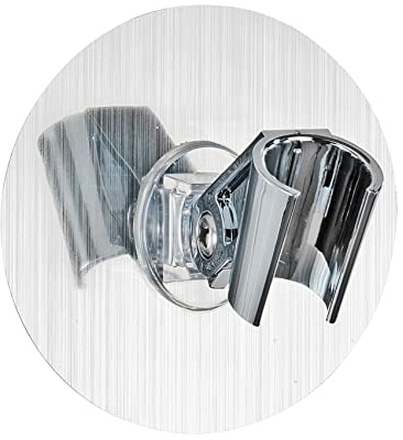 WENKO Static-Loc® Duschkopfhalter Osimo starker Halt durch statische Aufladung Silber
