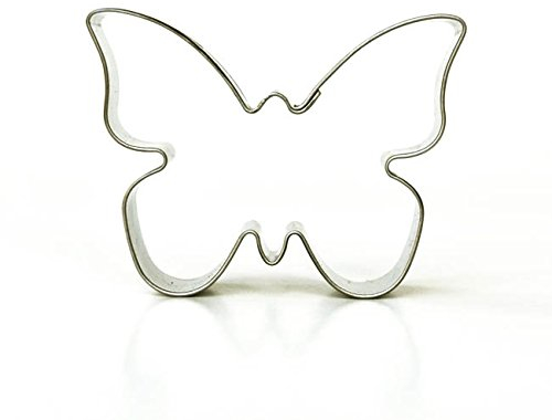 Markenlos Schmetterling 6,5 cm Edelstahl Plätzchenausstecher, Cookie Cutter, 1 Stück