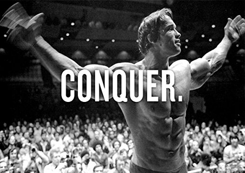 Poster Arnold Schwarzenegger Erobern Bodybuilding Wand Kunst