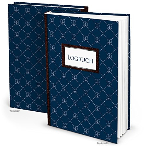 Logbuch-Verlag Großes amtliches Segel Logbuch Geschenk für Segler Weihnachten Geburtstag DIN A4 blau für 100 Seetage