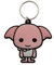 Harry Potter Porte-clés de style Chibi en caoutchouc représentant Dobby Multicolore 4,5 x 6 cm