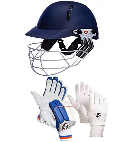 Ss Elite Cricket-Helm-Handschuhe, Größe SG, Ecolite Club Batting Gloves Combo (Ecolite Batting Gloves + Club Innenhandschuhe)