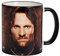 Elbenwald Herr der Ringe Tasse 20 Jahre Jubiläums Kollektion mit Aragorn Rundumdruck und Filmlogo 320 ml Keramik