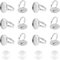 UNICRAFTALE 20 Sets Größe 7 Verstellbare Fingerring Rohlinge Flache Runde Cabochon Ringe Fingerring Lünette Mit Transparentem Glas Cabochon Fingerringbasis Für Fingerring Schmuckherstellung