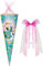 alles-meine.de GmbH Schultüte - Frozen - die Eiskönigin - 100 cm / 12 eckig - incl. große Schleife - Organza Abschluß - Zuckertüte - mit/ohne Kunststoff Spitze - für..