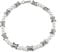 Punk Barbed Wire Thorns Chunky Brambles Metal Link Chain Adjustable Necklace Safety Spur Duty Padlock Flame Necklace Cool Hiphop Rock Choker Jewelry for Women Men, Metal, metal