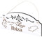 Schild Insel Ibiza Deko 20x10cm - All you need is Love and Ibiza - Holz Wanddeko Dekoration Wand