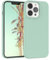 EAZY CASE Premium Silikon Handyhülle kompatibel mit iPhone 13 Pro, Slimcover mit Kameraschutz und Innenfutter, Silikonhülle, Schutzhülle, Bumper, Handy Case, Hülle, Softcase, Mint Grün