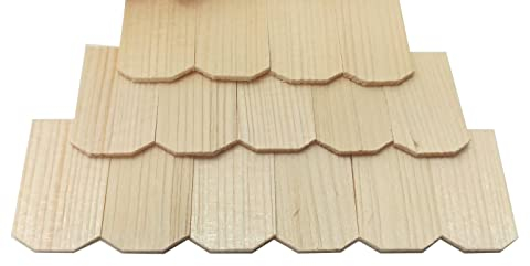 Miniaturenbau-Lewen 100 St Schindel aus Holz. Zum Krippenbau, Puppenstuben. 3,5x2,2 cm.