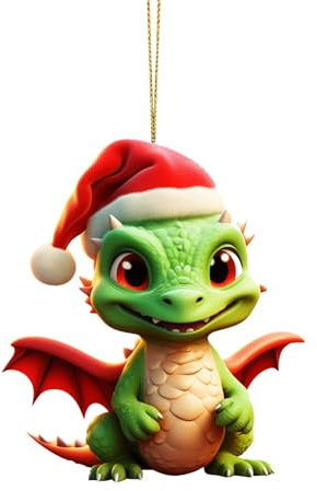 Drache Weihnachtsanhänger Christbaumkugel Unisex Weihnachtskugeln Standard Kunststoff Weihnachten 2D Acryl Drachen Weihnachtsdeko