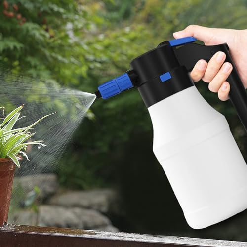Pulverizador de espuma eléctrico para coche, 1,5 L, USB, funciona con pilas, pulverizador a presión para limpieza de coches y plantas de jardín (1,5 L)