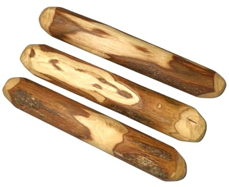ANLOLIVE | Pack de 3 Jouets à Mâcher Naturels Taille M 18-20cm | Chiens Moyens | Bois d'olive | Jouet Sûr, Sain et Durable | Soigne Les Dents, Réduit l'Anxiété et Renforce la Mâchoire