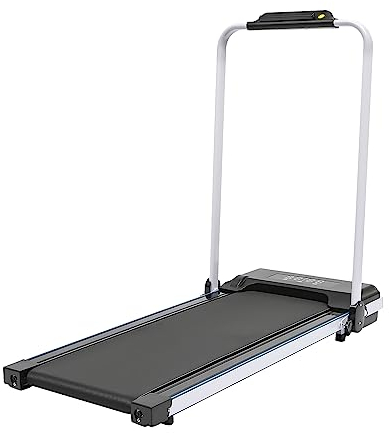Cinta de Correr Plegable con Motor eléctrico para el hogar - máquina de Ejercicios compacta para el hogar con Motor silencioso, Pantalla LED, hasta 10 km/h, Capacidad de Carga de 1
