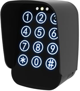 JUJIANG TKM-01 Touch Panel Wireless Keypad Keypad Digital Code Security Control for Automatic Swing Sliding Gate Opener Remote Operator Accessory for Outdoor