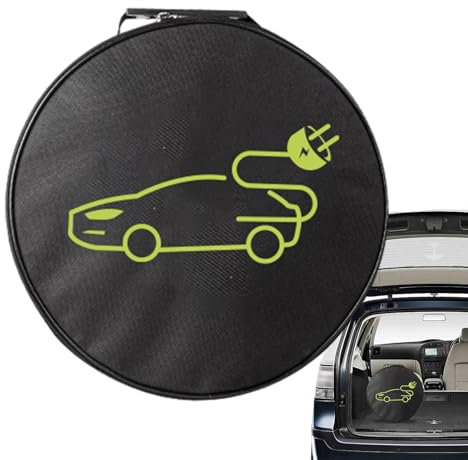 1/2 Stück Starthilfekabeltasche – Ladekabel-Taschen, robuste Auto-Ladekabel-Aufbewahrungstasche, Auto-Innen-Organizer, Batterie-Überbrückungskabel-Aufbewahrung, Kabel-Organizer für Auto, 36,5 x 36,5 x