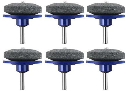 kurras Afilador de cuchillas para cortacésped, kit de herramientas de afilador de cuchillas para cortacésped, herramienta industrial de jardín, afilador de cuchillas para taladro manual eléctrico y
