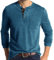 Mens Polo Shirts Henley T Shirts Collarless Grandad T Shirt Golf Shirts Long Sleeve Tops Lake Blue T Shirt Men L
