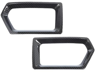 Griglia Anteriore 2 Pezzi Griglia Paraurti Anteriore Auto Griglia Ricambio Per Jeep Per Compass 2021 2022 2023 Telaio Esterno Auto Accessori Auto Frontale Griglie(Aspetto in fibra di carbonio)