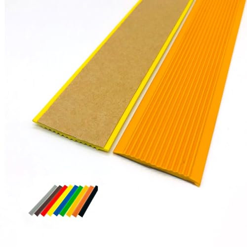 Treppenkantenschutz, L-förmig, rutschfest, für Stufen im Innen- und Außenbereich, 4 cm breit, Schwarz