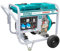 TOTAL - Generatore Di Corrente Carrellato 3000W Monofase Diesel 220-240V, Alternatore In Rame, Avviamento A Strappo, Serbatoio 15L, Generatore Di Corrente Silenziato 3KW, Gruppo Elettrogeno Diesel