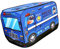 EHJRE Zelt Outdoor Indoor Rollenspiel Spielzeugzelte, Polizei Auto, 114x73x73cm