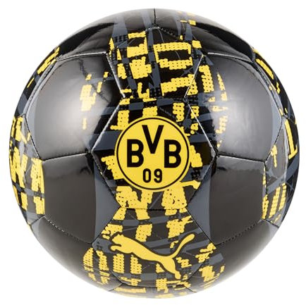 PUMA, BVB Prematch Uni Ball, Black, 5