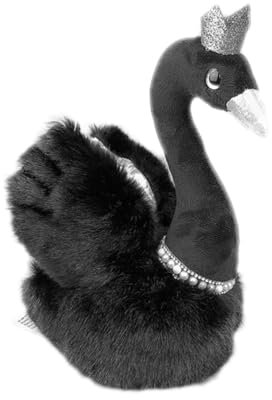 VICASKY 23 cm Schwarz Spielzeug Schwan Spielzeug Für Jungen Und Mädchen Plüsch Puppe Schwan Wohnkultur Zufällige Farbe