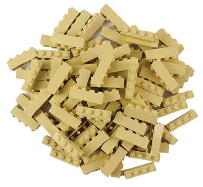 Lego® Classic Basic City 1x4 Steine Bausteine Hellbeige – 100 Stück – Perfekt für kreative Bauprojekte und Erweiterungen!