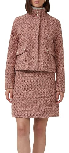 s.Oliver Gefütterte Bouclé-Jacke mit verdecktem Reißverschluss