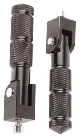 2 Stück Moto Fußrasten Für Motorrad, Aluminiumpedale für Motorräder mit um 90 Grad, Motocross Fußraste Fußrastenrasten Pedal (Black)