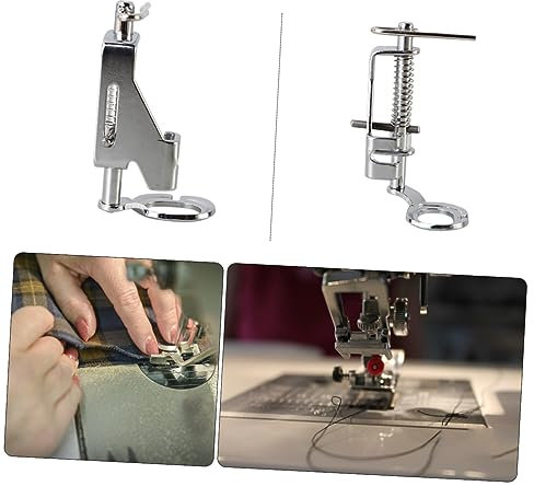 DECORNIJIA Tragbarer Metall Nähmaschinenfuß Frei Beweglicher Quiltfuß Für Haushaltsnähmaschinen Kompatibel Brother Singer Babylock Präzises Stick Quiltzubehör Silber