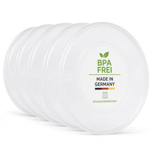 Falkenhorn Dosendeckel für Tierfutter – 5x200g / 400g Hundefutter & Katzenfutter Dosen – BPA-Frei, Lebensmittelecht, Spülmaschinenfest, Wiederverwendbar, Made in Germany – Frische & Geruchsbindung