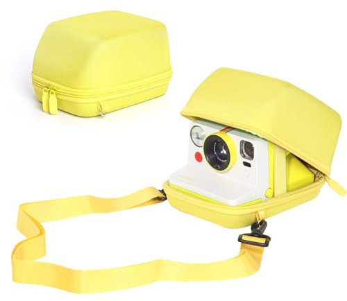 wogozan Protective Case for Polaroid Now 2nd/3rd, Now+ Gen 2/3rd, I-Type, OneStep+, Onestep 2, Filp, Instant Film Camera - Hard Shell Camera Case with Adjustable Shoulder Strap (Yellow) (No Camera)