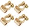 High Conductivity Battery Connector Clamps Ideal for Cars, Vans, Motorhomes and 4x4s (4Pcs)