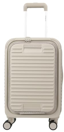 Hedgren Trolley mit Laptopfach Raku Yuno 22 / 55 cm Spinner + Front Pocket Pussywillow Grey hellgrau
