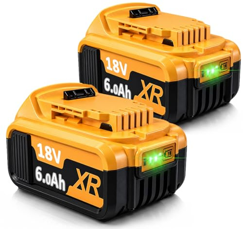 2X 18V DCB182 Replacement Battery for Dewalt Cordless Power Tools | XR Li-ion Battery for Professional DIY Workshop Use Compatible with DCB184 DCB200 DCB101 DCB107 DCB112 DCB105 DCB115 DCB203