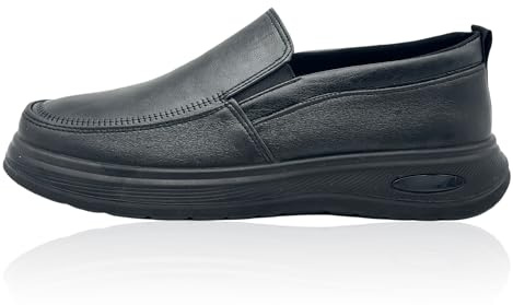 Nowaland Herren Slipper mit besonders weichem Obermaterial, elastischen Einsätzen, flexibler Laufsohle und leicht dämpfendem Laufkomfort – zeitloses Design für Alltag, Büro & Freizeit