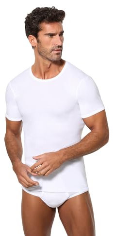 Abanderado Camiseta de manga corta Clásico Algodón 100% Hombre x1