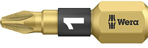 Wera 855/1 BDC BiTorsion Pozidriv Bits Diamond Coated PZ1 x 25mm (Pack 10)