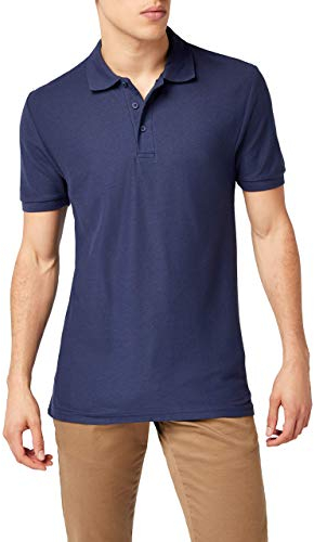 Fruit of the Loom SS025M-Polo Uomo, Blu (Deep Navy), X-Large