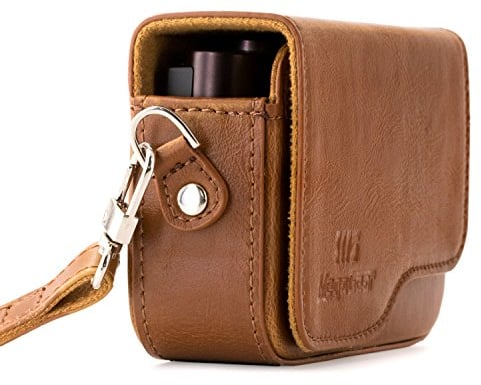 MegaGear MG655 Leather Camera Case with Strap for Canon PowerShot G9 X Mark II - Brown