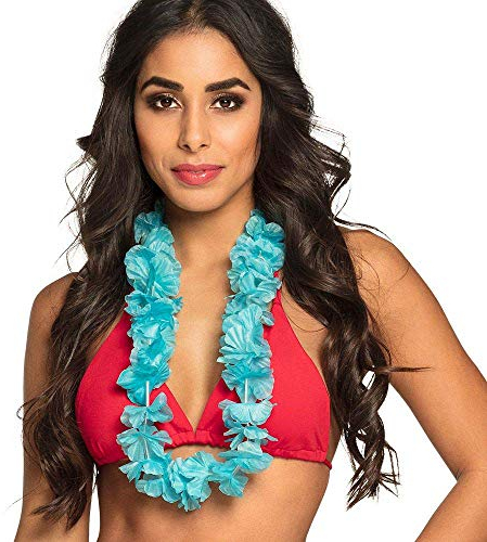 Boland - Hawaiikette Ohana, 1 Stück, Länge 105 cm, Halskette, Sommer, Strand, Blüten, Blumen, Meer, Urlaub, Accessoire, Verkleidung, Kostüm, Karneval, Mottoparty